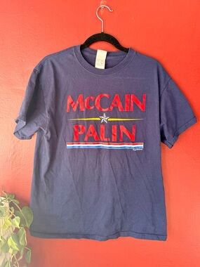 Vintage 2008 McCain Palin Presidential Campaign T-Shirt - Large